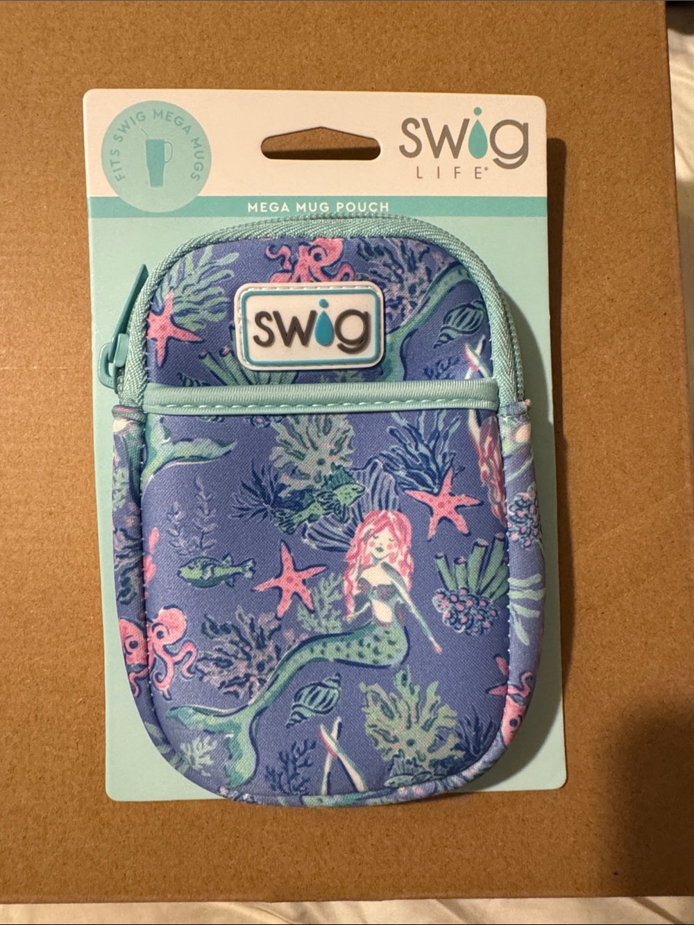 Swig Life Aqua Mermaid Mega Mug Pouch - Blue